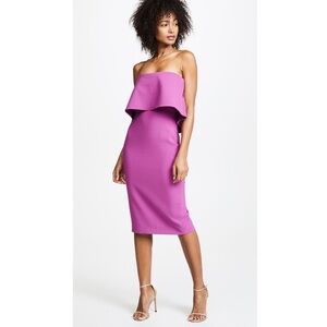 Likely Driggs Body Con Strapless Dress in Deep Orchid 0